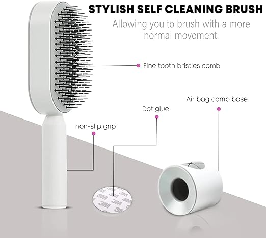 Self-Cleaning Hair Brush
