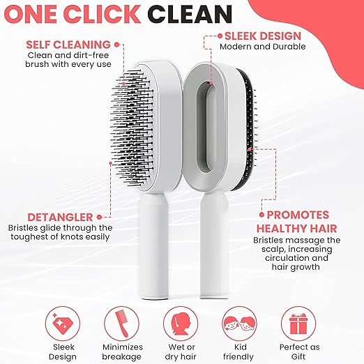 Self-Cleaning Hair Brush